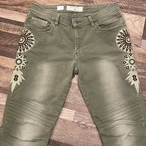 MISS ME Vintage Skinny Moto Distress Jeans Sz30 GREAT CONDITION